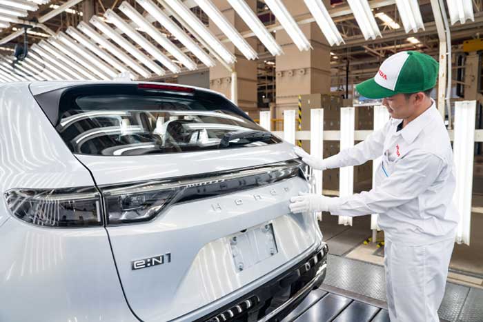 ฮอนด้า เปิดสายการผลิต Honda e:N1 เอสยูวีพลังงานไฟฟ้า 100% ณ โรงงานฮอนด้า จ.ปราจีนบุรี