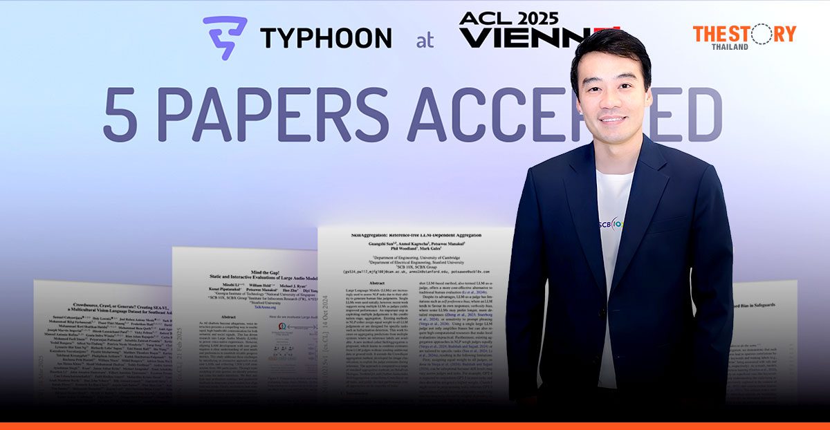 SCB 10X’s Typhoon team achieves global AI research recognition